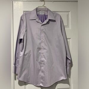 This Brooks Brothers Regent dress shirt rich purple size 17 1/2-4/5 100%Cotton